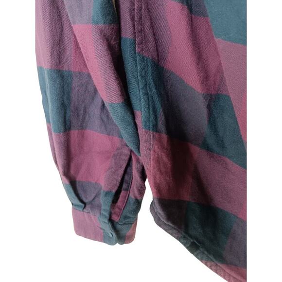 Lululemon Full Day Ahead Flannel Button Down Shirt SZ 4 - Picture 9 of 14